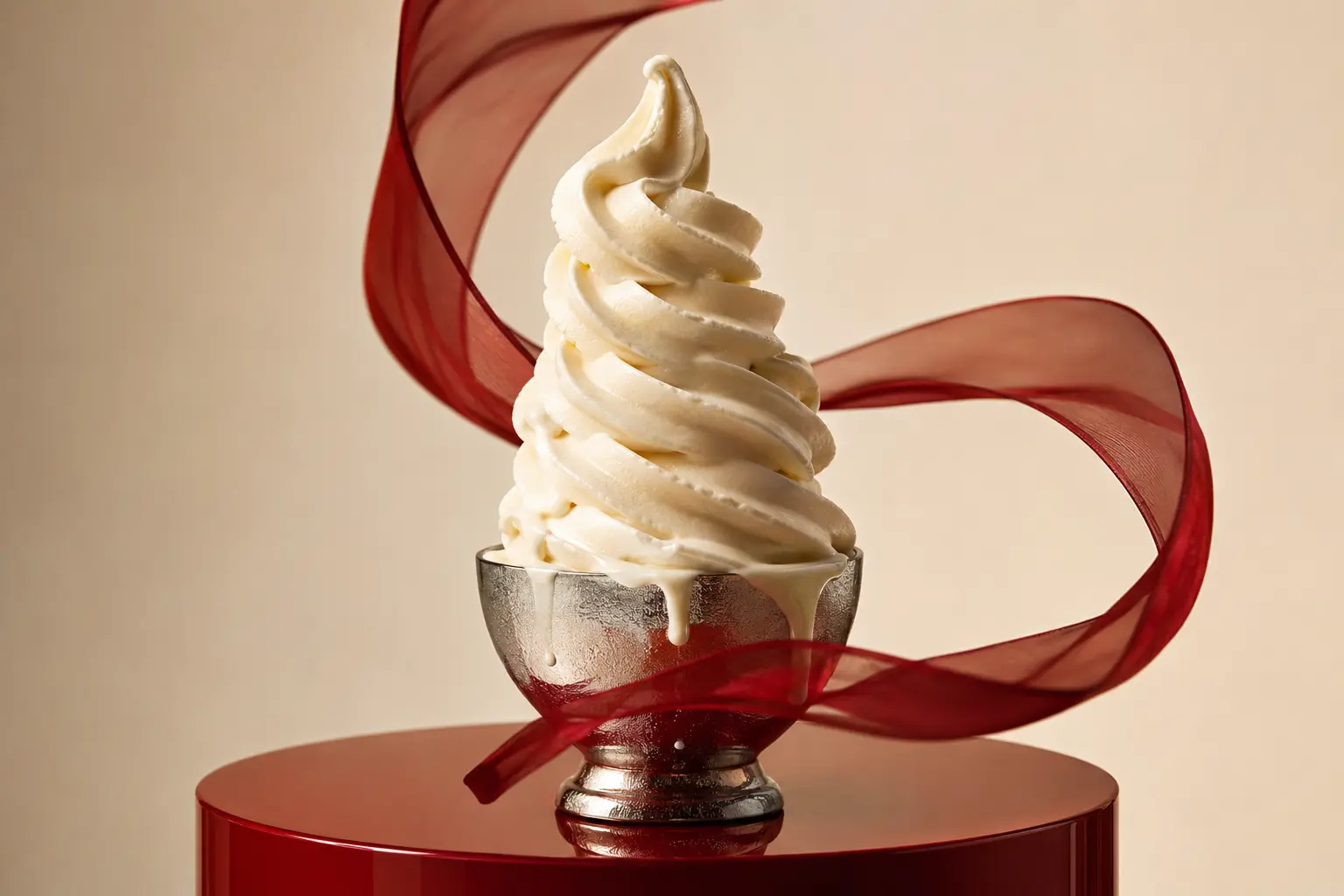 Luxury gelato editorial concept