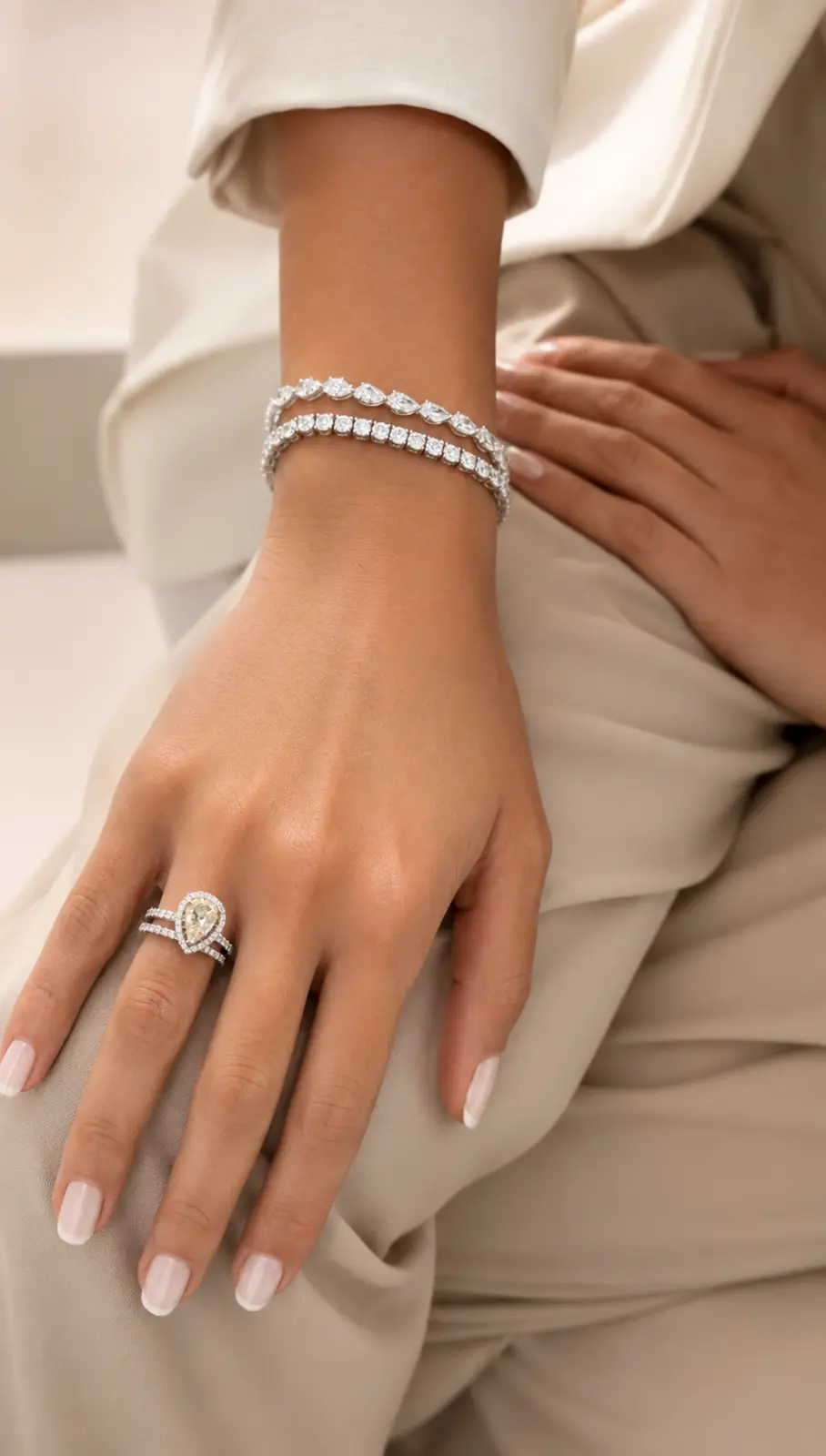 Diamond bracelets and ring campaign