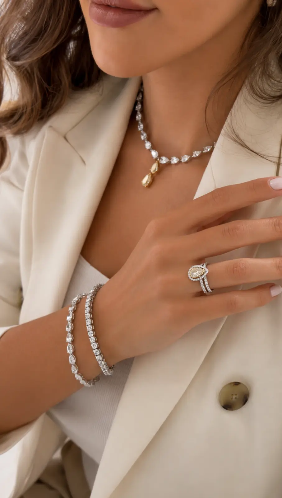 Diamond jewellery editorial campaign