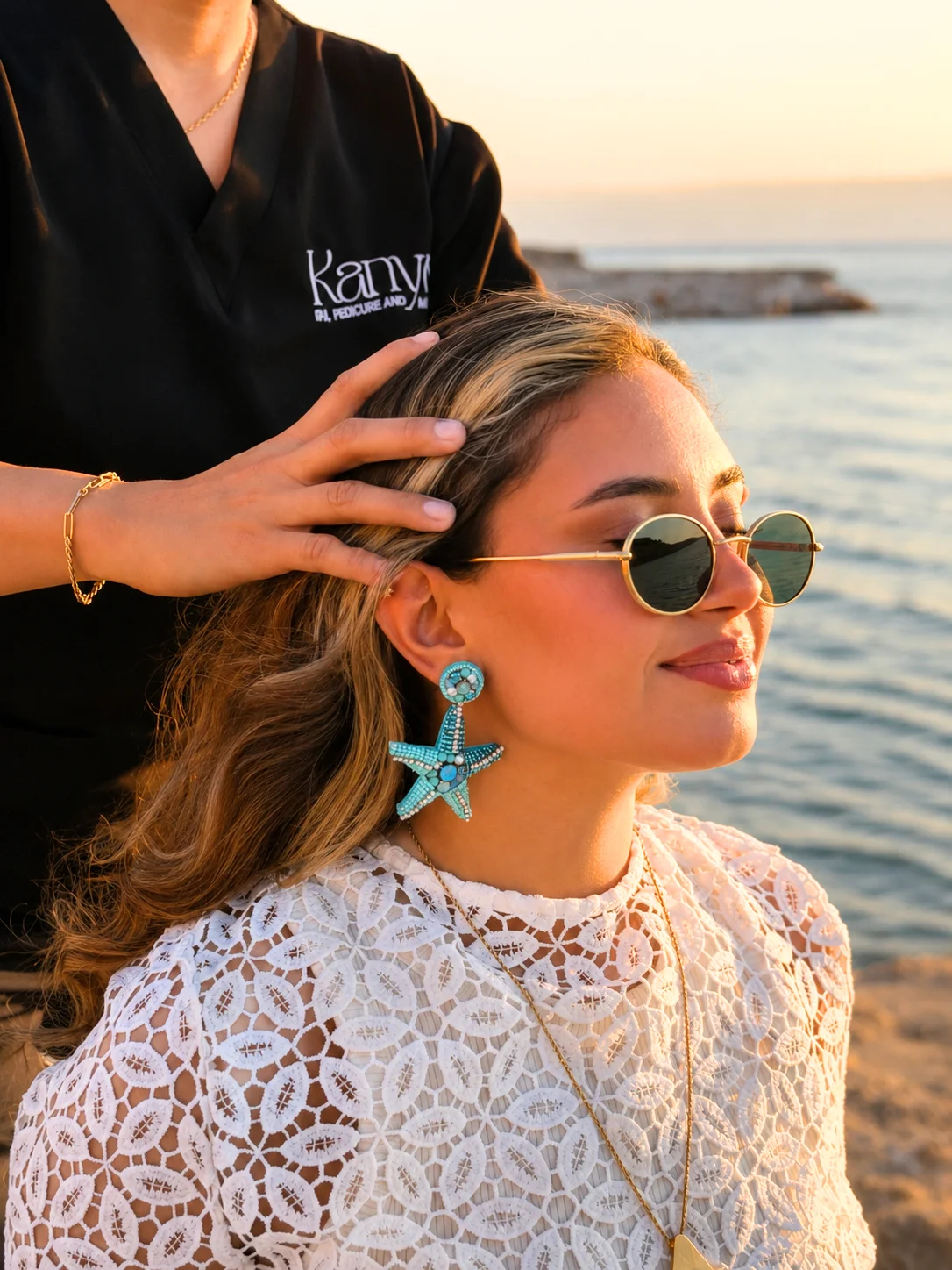 Kanyo outdoor beauty treatment campaign at the Dead Sea