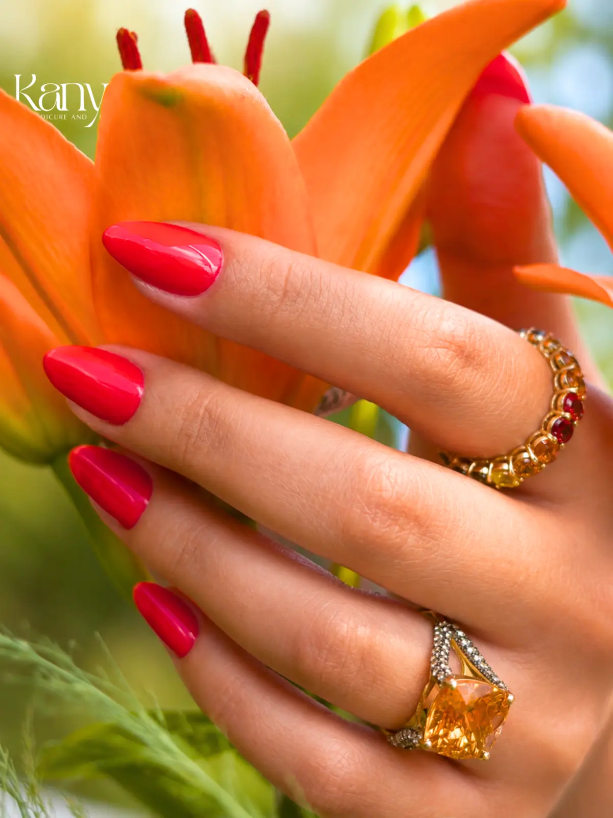 Kanyo manicure flower campaign