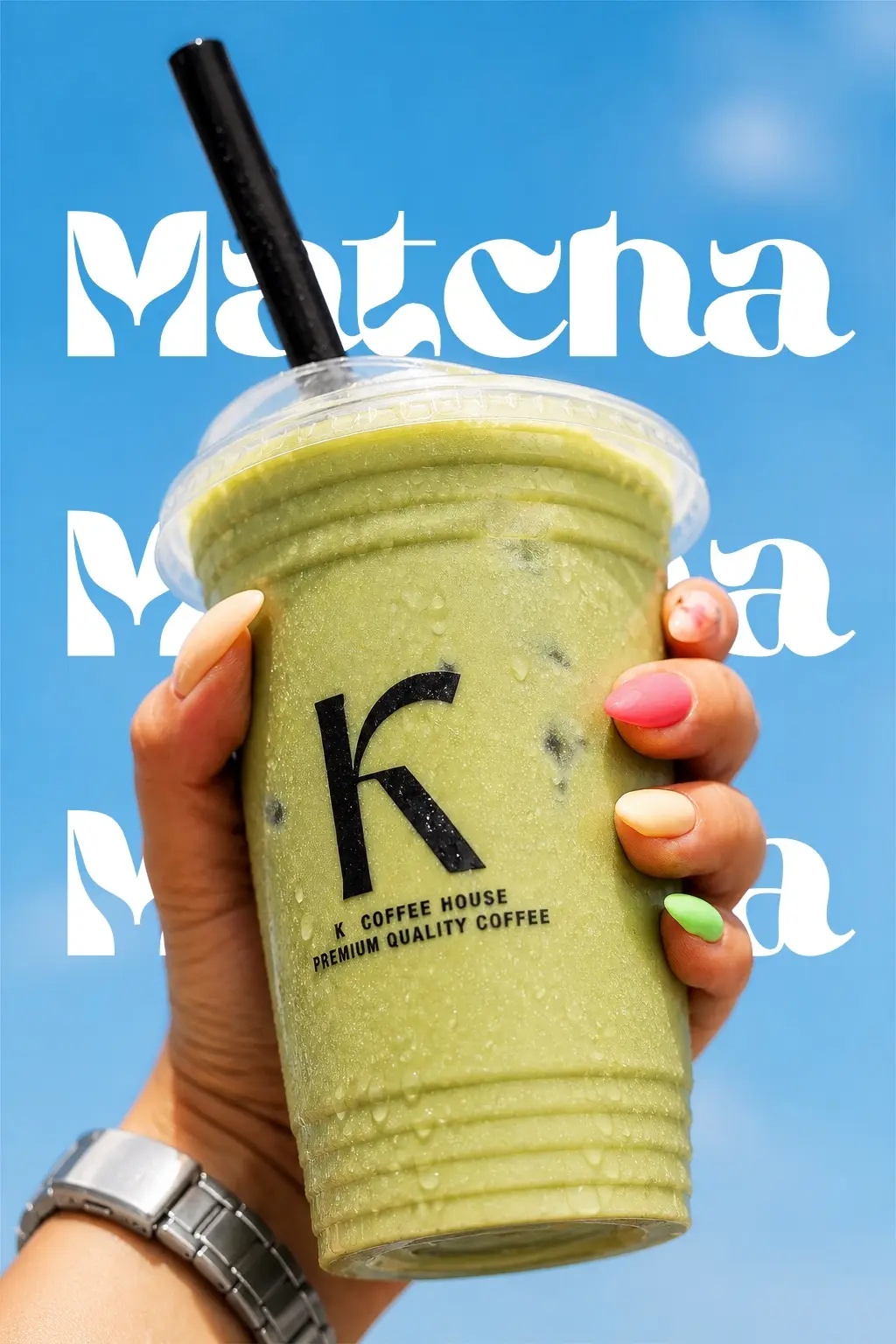 K Coffee matcha campaign