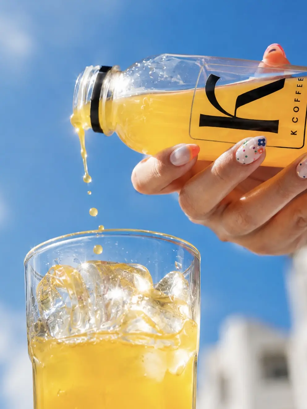 K Coffee orange drink campaign